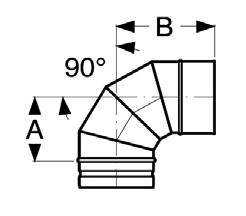 Schiedel Prima Plus Egyhéjú fémkémény rendszer belső Ø mm 80 100 113 120 130 140 150 18c ÁLLÍTHATÓ KÖNYÖK, 0-45 bekötő füstcsőhöz, száraz üzemben huzat hatása alapján működő üzemmódban Megrendelési