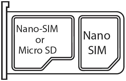 SIM tálca installálása SIM és microsd kártya behelyezése 1. Használja a SIM tálca kilökő eszközt, amelyet a dobozban mellékeltünk. Ne használjon más, éles tárgyakat e célra!