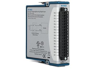 Digitális 24V - NI 9422 8-channel, 250 µs digital input 250 Vrms channel-to-channel