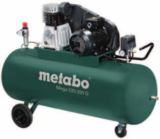 Metabo Mega kompresszorok igényes alkalmazásokhoz A Mega osztályba tartozó kompresszorok Meggyőző szervizelőnyök 10 év garancia a