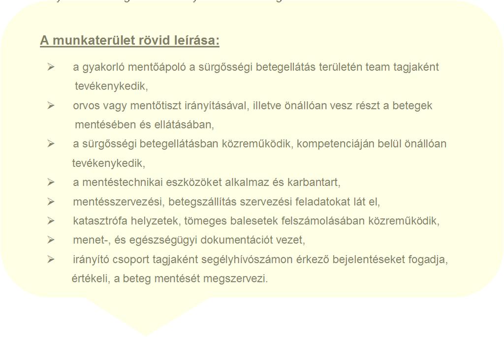 Nappali tagozatos képzés / érettségizetteknek / 54 723 01 GYAKORLÓ MENTŐÁPOLÓ Szakképesítés megnevezése: Gyakorló mentőápoló A szakképesítés azonosító száma: 54 723 01 Képzési forma: iskola