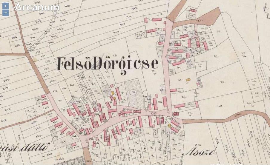 Felsődörgicse: 1949-ben, az egyesítés előtt 394 főnyi lakosságának 85%-a élt a mezőgazdaságból. 1950- ben Alsódörgicsét és Felsődörgicsét Dörgicse néven egyesítették.