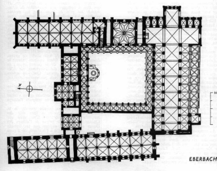 Eberbach, ciszterci monostor (1135., 1170- Maulbronn, ciszterci monostor (1139., 12101186), 1230), - Itáliában a kötött rendszer elterjedése kétirányú fejlődést hozott.