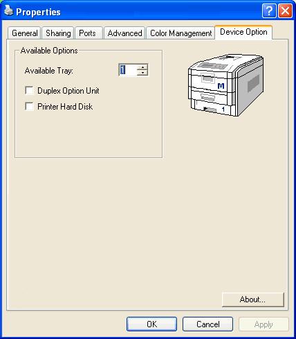 Windows nyomtatóillesztő-programok beállítása A tartozék telepítése után szükség lehet a Windows nyomtatóillesztőprogramjának frissítésére is annak érdekében, hogy az új lehetőségek elérhetőek