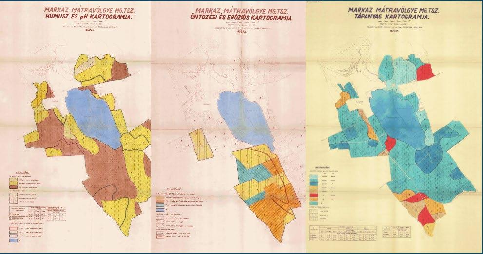 Archív talajtérképek Szinte minden európai országban elérhető valamilyen léptékben archív talajtérkép, mely tartalmazhatja a talajtípusokat, illetve egyes fizikai és kémiai talajparamétereket.