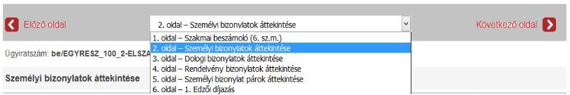 50%-ban elszámol (a három SFP projekt (MT, IV, FT) támogatási összeg 50%-99,99% közötti részével számol el) - 100%-ban elszámol (teljes támogatási összeggel elszámol) - 2.