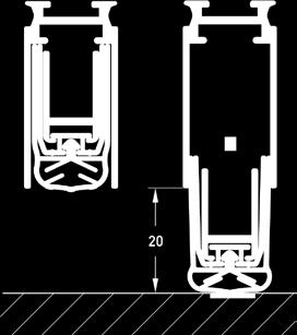 20 mm-es hézagban alkalmazható sarok Rosenheim Vizsgálati Tanúsítvány 5 mm-es rés -