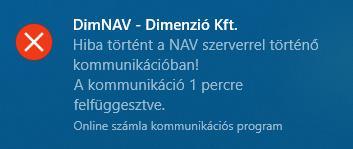 Szükséges a NAV szerver adatainak beállítása (július 1. után változik), július 1. után követő programfrissítés már helyesen fogja tartalmazni. Ha felhasználó július 1.