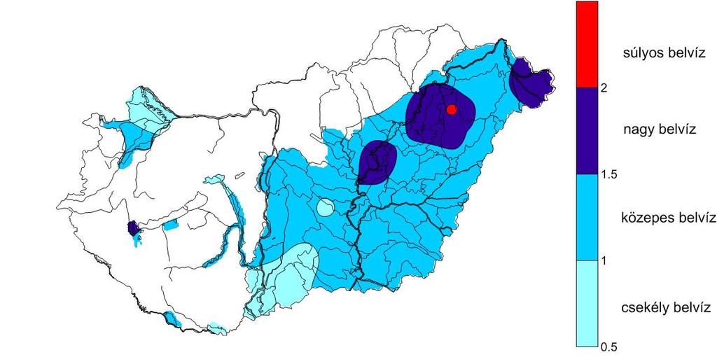 Belvíz-elrejelzés A csapadékszegény idei január és február ellenére még az elz évi rendkívül nagy csapadékmennyiség hatására síkvidéki területeinken, fleg a Tisza-völgyben, igen magasan áll a