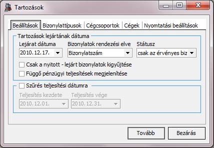 3.6.3. Pénzügyi kimutatások 3.6.3.1.