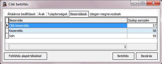 Idegen megnevezések A Partner programban felvett cikkek idegen megnevezésihez rendelhet hozzá Excel táblázat oszlopot.