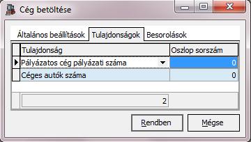 Felviteli segédlet Elérési út Létező cégadatok frissítése Rendben Az importálandó Excel állomány elérési útvonalát ki kell választani a ikonra kattintva, tallózó ablakból.