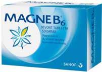 Magne B6 bevont tabletta 50db Az eredeti Magne B6 hatóanyagainak kiváló kombinációja révén hatékonyan pótolja a szervezetből hiányzó magnéziumot. SAHU.MGP.17.