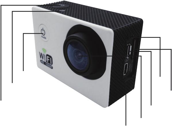 Product image / Obrázek produktu / Obrázok produktu / A kamera részei / Zdjęcie produktu 1 3 2 EN 1. OK 2. LED indicator 3.