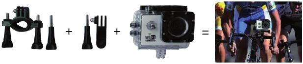 bot podstawka 2/ krótki kijek water resistant case vodotěsné pouzdro vodotesné puzdro vízhatlan tok obudowa wodoszczelna holder for bicycle/ long rod držák na kolo/ dlouhá tyč držiak na bicykel/ dlhá