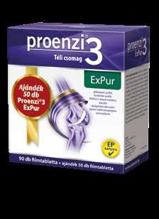 A Proenzi 3 ExPur összetevői révén gondoskodik az ízületek mozgathatóságáról. Walmark Kft.