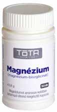 itaminok és ásványi anyagok TÓTA Magnézium (magnézium-biszglicinát) kapszula, 50 db Magnéziumot aminosav komplexben tartalmazó,