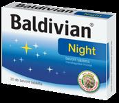 További Alma akciók Baldivian Night bevont tabletta, 30 db A Baldivian Night egy növényi gyógyszer, amely természetes hatóanyagával (441,35 mg macskagyökér száraz kivonat) enyhítheti az