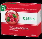 2599 Ft Megtakarítás: 400 Ft 219,9 Ft/ml 2199 Ft EP* GYS -16% Béres Tőzegáfonya filmtabletta, 60 db A Béres Tőzegáfonya 700 mg Tőzegáfonya gyümölcs