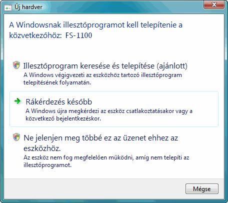 A nyomtató-illesztőprogram telepítése Az Installation Guide utasításainak megfelelően csatlakoztassa a számítógépet a nyomtatóhoz és kapcsolja be őket, mielőtt telepíti a nyomtató-illesztőprogramot.