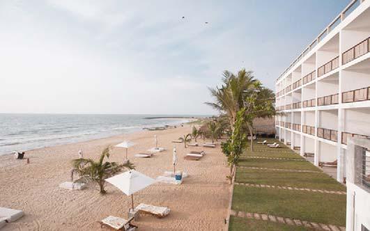 Jetwing Sea Hotel / Negombo Negombo üdülôvároska egyik legújabb, helyi stílusban épült tengerparti szállodája