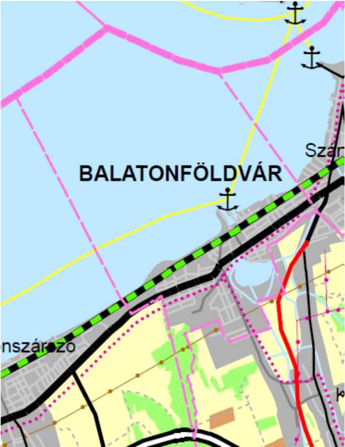 Az országos övezetek közül több is érinti Balatonföldvár területét, ezeket a város településszerkezeti tervezésekor közvetlenül nem, hanem a Balaton Kiemelt Üdülőkörzet Területrendezési Tervében
