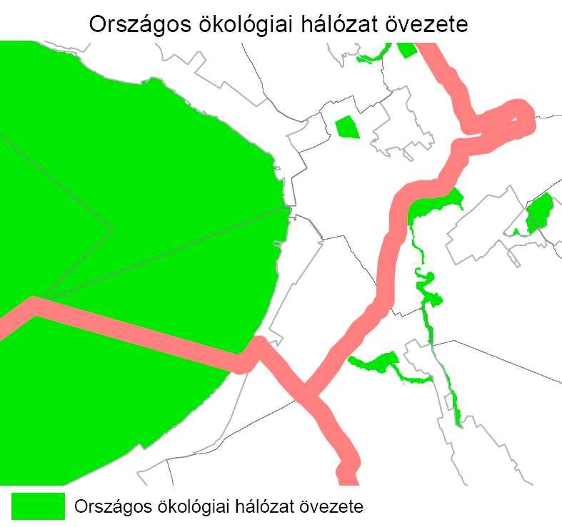 BALATONVILÁGOS TELEPÜLÉSSZERKEZETI TERV VIZSGÁLAT 18/53 OTrT Országos ökológiai hálózat övezete BALATONVILÁGOS TELEPÜLÉSSZERKEZETI TERV VIZSGÁLAT 19/53 Btv.