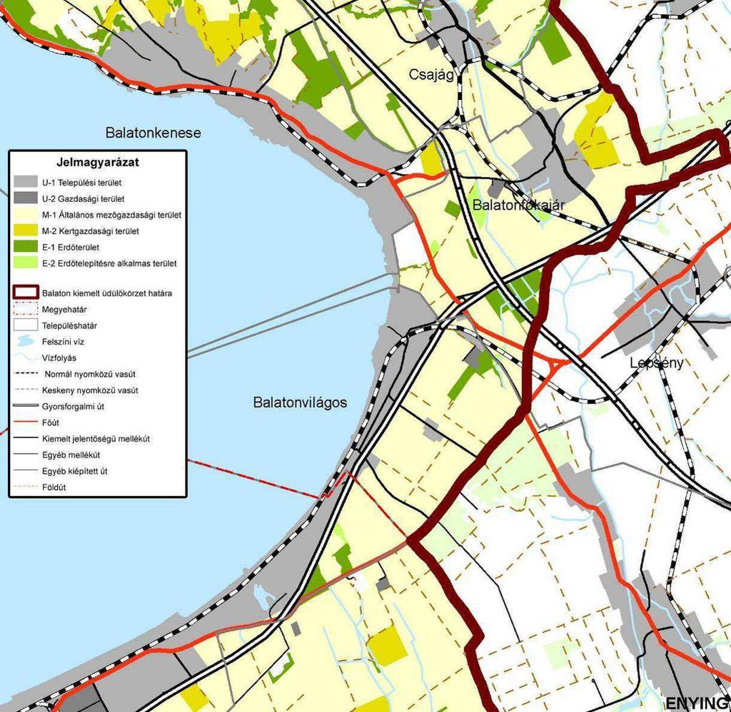 BALATONVILÁGOS TELEPÜLÉSSZERKEZETI TERV VIZSGÁLAT 30/53 BALATONVILÁGOS TELEPÜLÉSSZERKEZETI TERV VIZSGÁLAT 31/53 35.