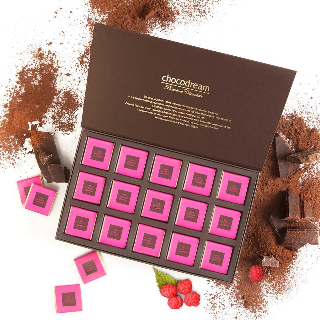 NEW ChocoDream Premium Chocolate Silhouette with Raspberry A már jól ismert kedvenc Silhouette csokoládénk új ízesítést kapott, így született meg legújabb csokoládé ízélményünk: a Silhouette with