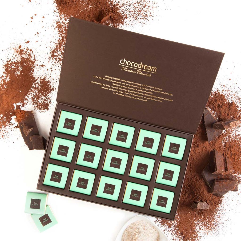 ChocoDream Premium Chocolate Silhouette A HLBS az egészségmegőrzés területén a legmodernebb technológiákat, innovatív megoldásokat felhasználva, ötvözve a csokoládé gyártás évszázados