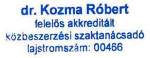 Amennyiben a nyertes ajánlattevő a szerződés teljesítése során egyenértékű vagy jobb megoldást kíván alkalmazni, úgy arra kizárólag az Ajánlatkérő, mint Megrendelő előzetes írásbeli hozzájárulásával