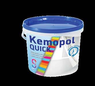 KEMOTON PLUS, KEMO- TON STRONG színezékekkel, vagy pasztel színekre a Top Mix színkeverő rendszeren. 5% tiszta víz.