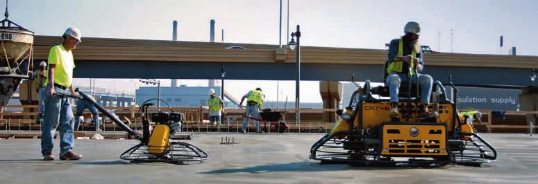 Rotoros betonsimító Elősimítás, utósimítás, polírozás: a rotoros betonsimítók egyszerre három feladatot végeznek az