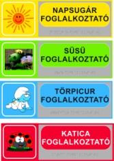 - az épület előterében elhelyezett információs tábla az épület egyszerűsített sematizált alaprajzával és a fő helyiségek jelölésével, kontrasztos színben és dombornyomott formában.