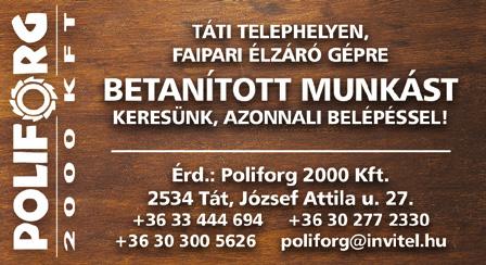 telefonszámon. Legyen Ön is munkatársunk!