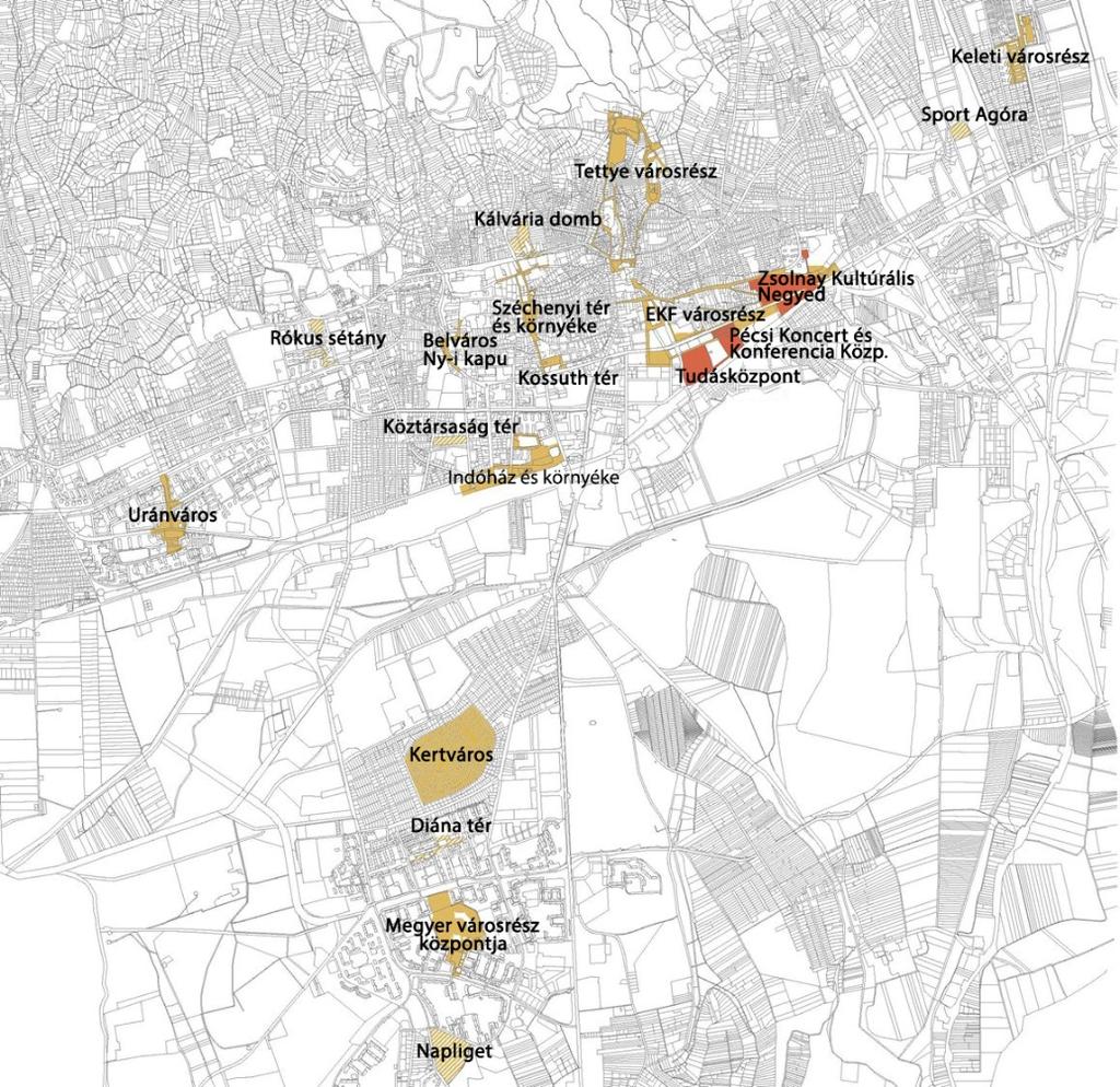 távolsága közel 4 km helyezkednek el egymástól.