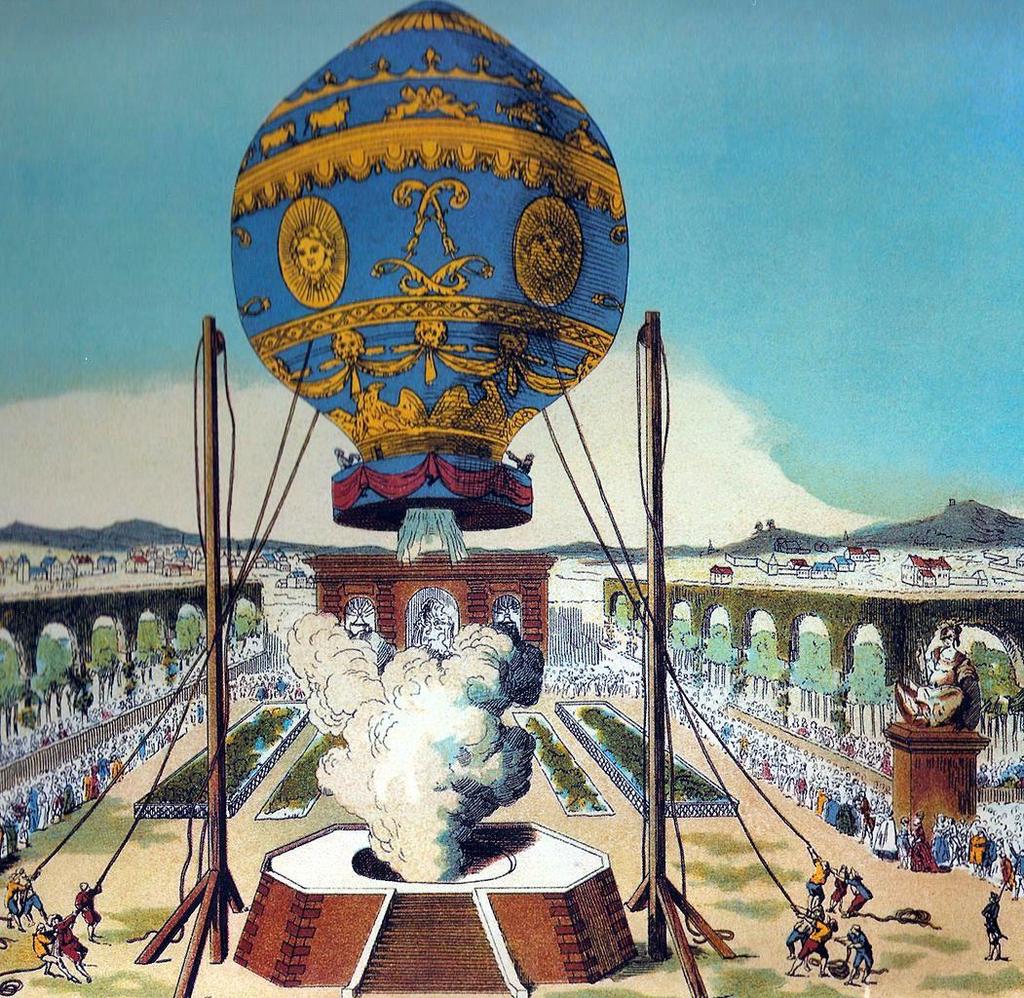 A Montgolfier testvérek léghajója (1784.