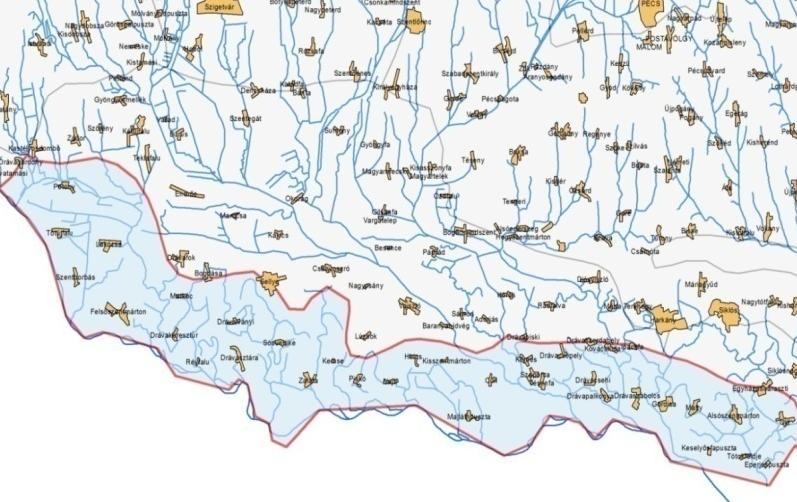 ORMÁNSÁG TERMÉSZETFÖLDRAJZI VISZONYOK TERMÉSZERFÖLDRAJZI VISZONYOK A tervezési terület a Dráva menti-síkság, a Dráva-sík és a