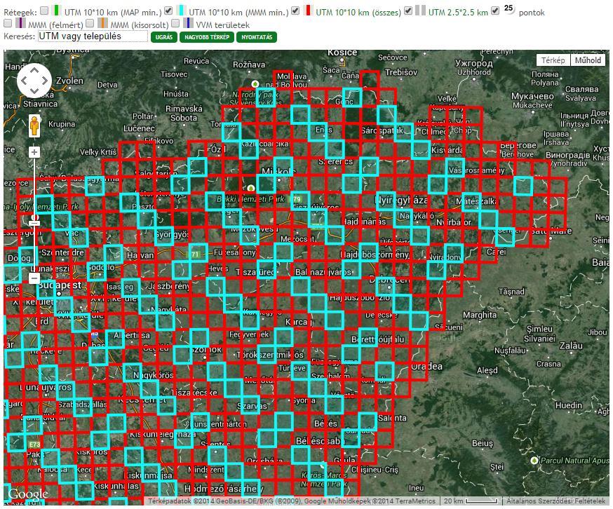 céljaink szerint nem csak a MAP-ot szolgálja majd ki (2014-2017), hanem a madár-megfigyelési alapadatok