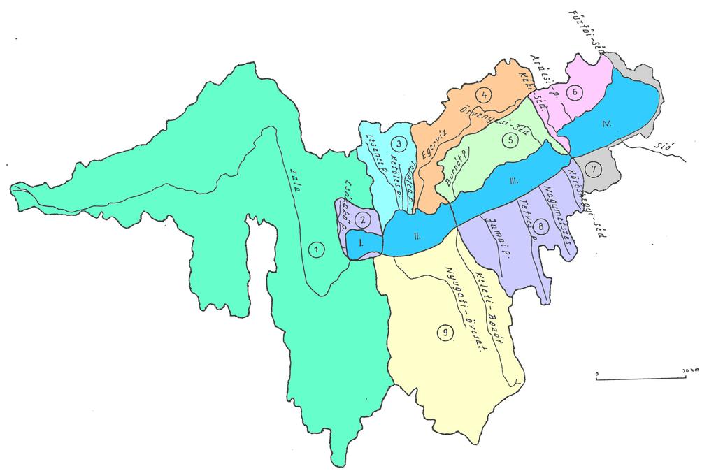 A Balaton hozzáfolyás számításához figyelembe vett