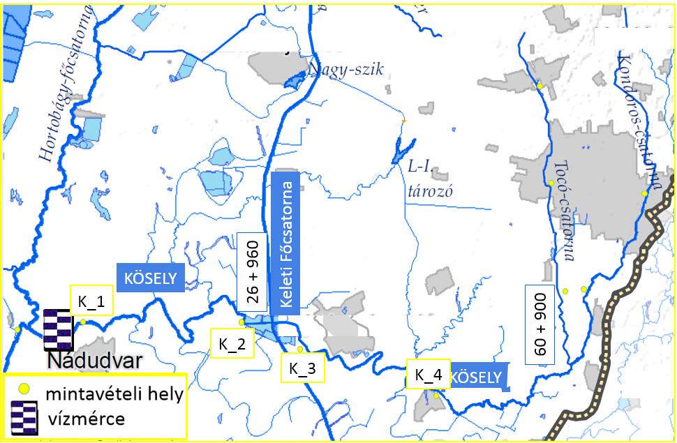 2. ábra. A Kösely Magyarország, Duna vízgyűjtő - a tanulmány mintaterülete 2. Módszer 2.1.