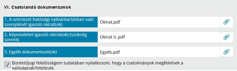 (A Rendelkezési Nyilvántartásba a Cégkapu cím 2017 novemberétől jelenthető be.) VI.