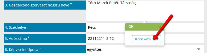 A Mentés PDF-be gombra kattintva PDF-formátumban is megtekinthető a hibalista, amely lementhető a számítógépére.