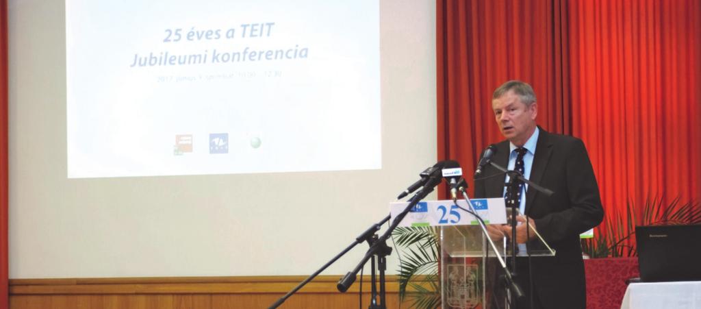 NYMTIT a TEIT konferencián Kovács Győző, az NYMTIT elnöke Szervezete fennállásának 25 éves jubileuma alkalmából rendezett konferenciát a Társadalmi Ellenőrző, Információs és Településfejlesztési