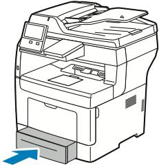 Annak érdekében, hogy a meghosszabbított tálcában ne sérüljön meg a papír, tegye a papírborítót a papírtálca kibővített szakaszára.