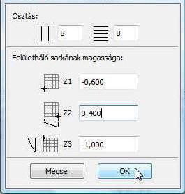 Az épületet környezetbe is kell helyezzük, ami általában lehet vízszintes sík, ferde sík, vagy változó felületű terep.