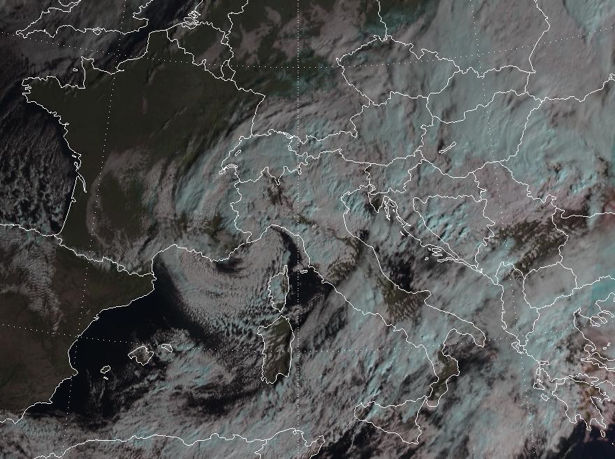 1. ábra - A Földközi-tenger leggyakoribb ciklonkeletkezési központjai A mediterrán régió legaktívabb ciklonkeletkezési központja a Genovai-öböl.