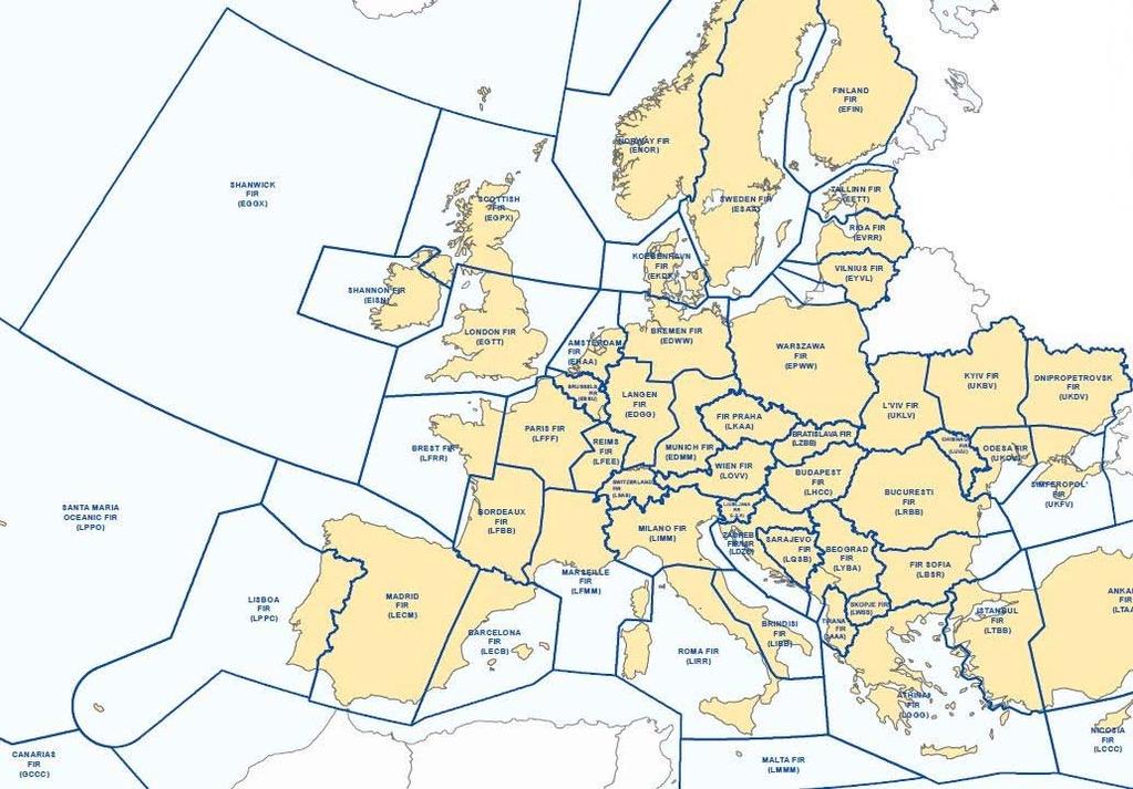 12 (iii) a léginavigációs szolgáltatók többé-kevésbé monopolhelyzetben voltak, szemben a jóval kompetitívebb légiközlekedési piaccal. 1. térkép.