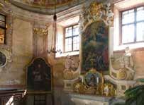 A Szent Márton kápolna oltárképét, amely a korona felajánlását mutatja és a Szent Mártont