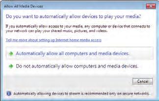 A Windows Media Player 12 Médiafájlok megosztása szolgáltatásának beállítása 1. Indítsa el a Windows Media Player 12 programot. 4. A Viewer funkció használata 2.